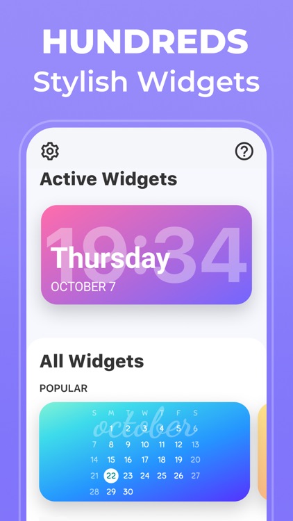 Widgets - Create New & Custom