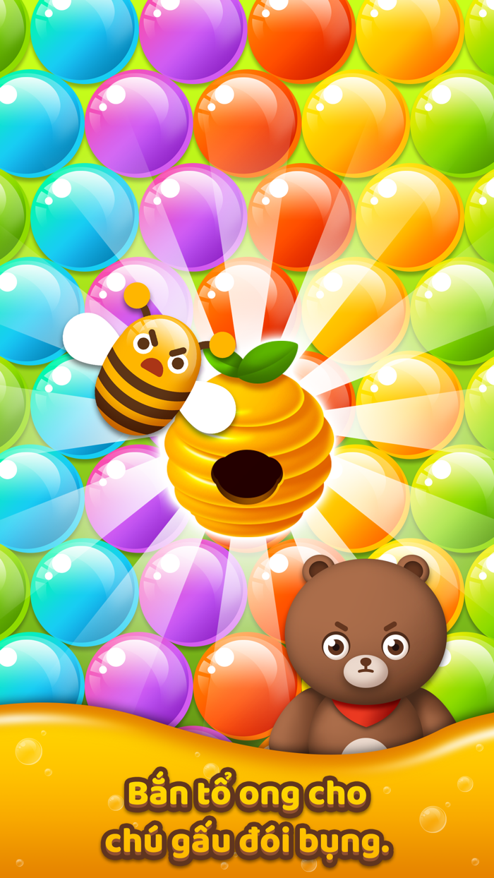 Bubble Shooter  Hungry Bear
