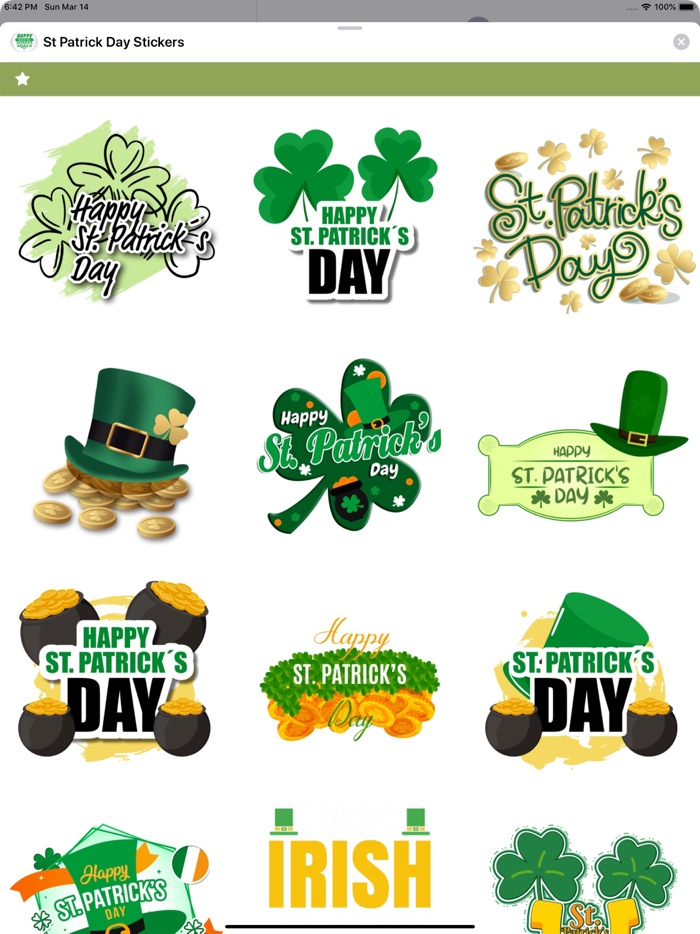 St Patrick Day Stickers