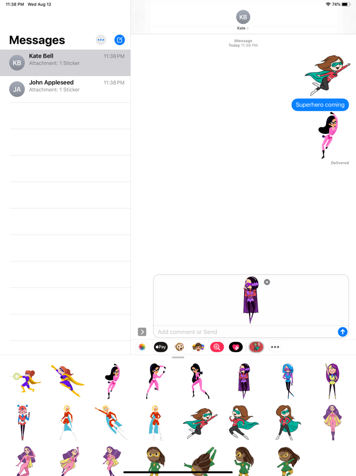 Superhero Girls Power Stickers