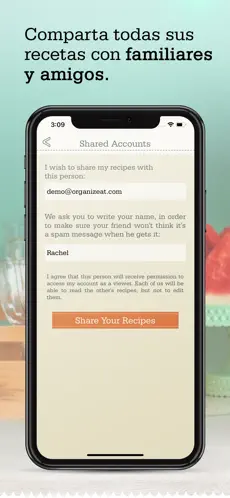 Screenshot 9 OrganizEat recipe meal planner iphone