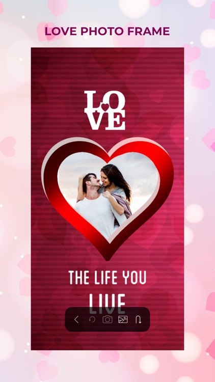 Love Frame Sticker Background