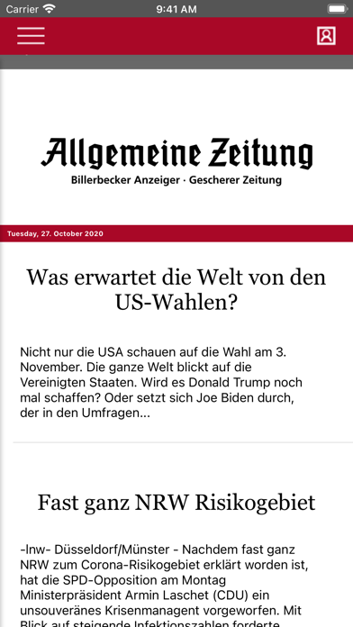 How to cancel & delete Allgemeine Zeitung Coesfeld from iphone & ipad 2