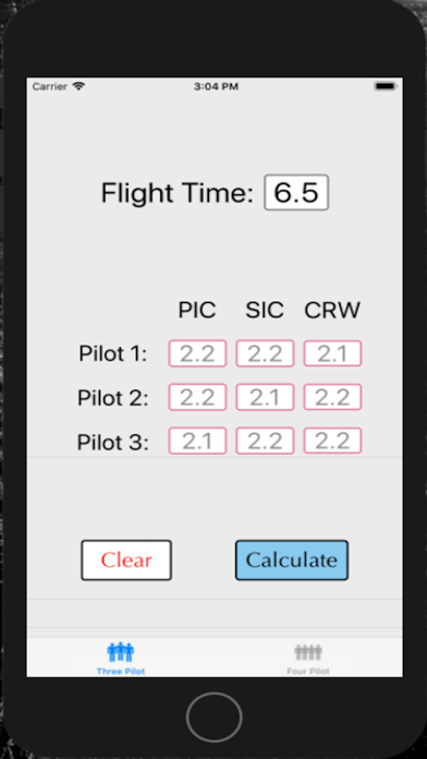 P3 Flight Time Calculator screenshot 2