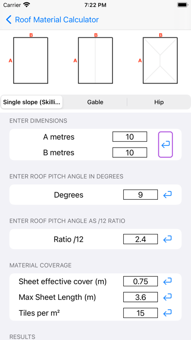 How to cancel & delete Roof Material Calculator from iphone & ipad 2