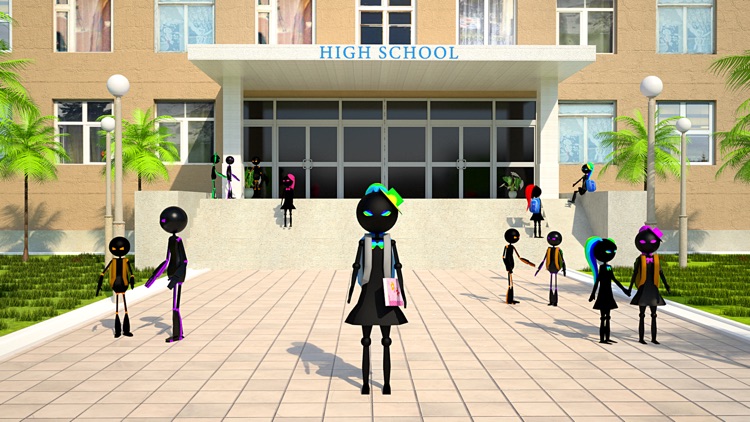 Virtual Stick High School Girl screenshot-6