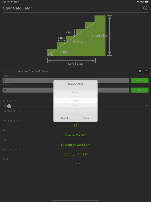 Stair Calculator Plus screenshot 4