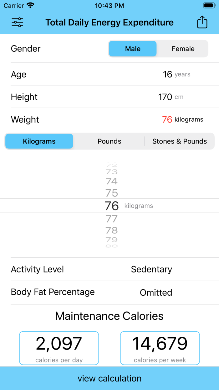 TDEE Calc