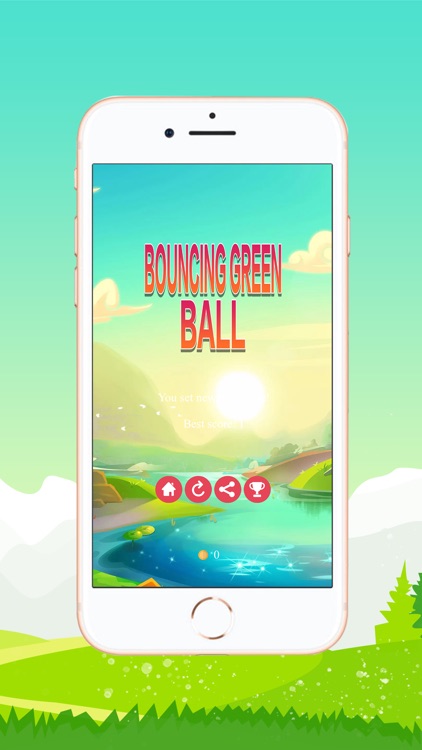 BOUNCING GREEN  BALL screenshot-4