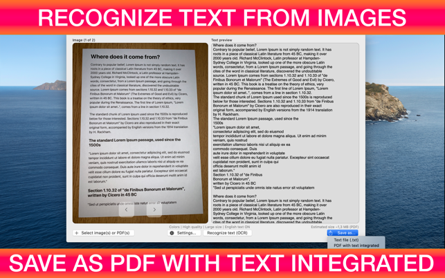 Textify - Image to Text PDF