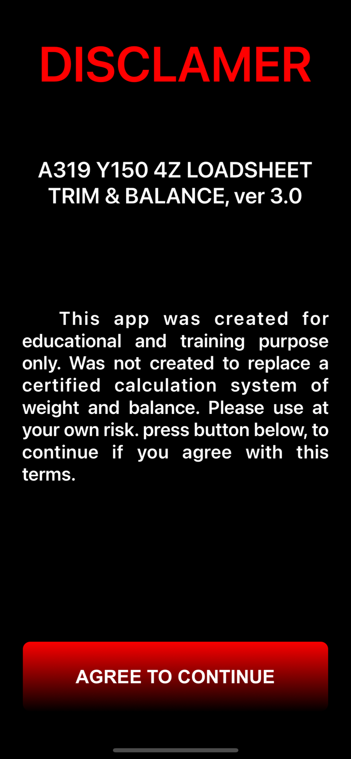 A319 LOADSHEET TB 150 4z PAX