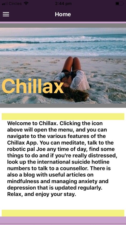 Chillax: Relax and Unwind