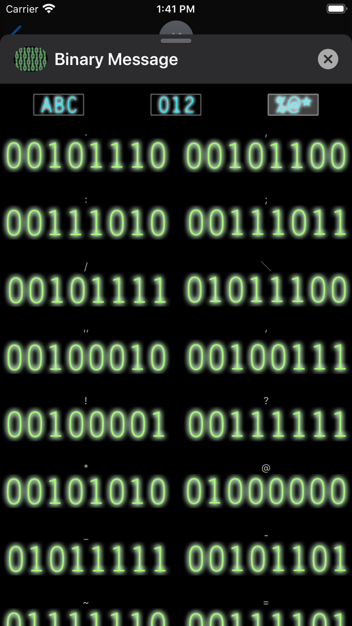 Binary Message