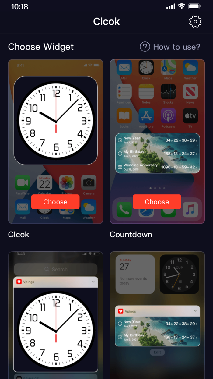 Vpings Widget-Clock Countdown