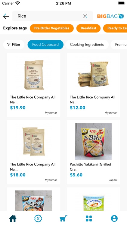 BigBag - Free Shipping Grocer