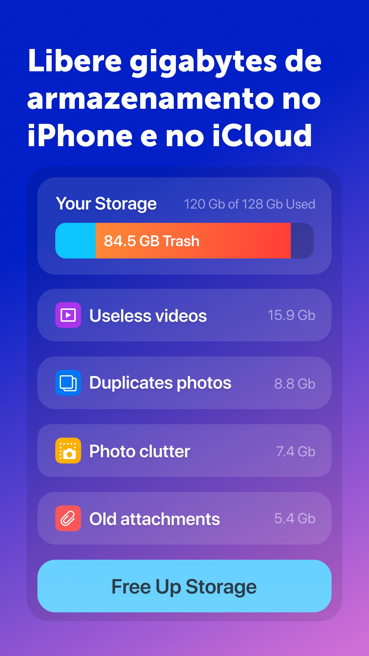 Screenshot do app Gemini - Libere Espaço