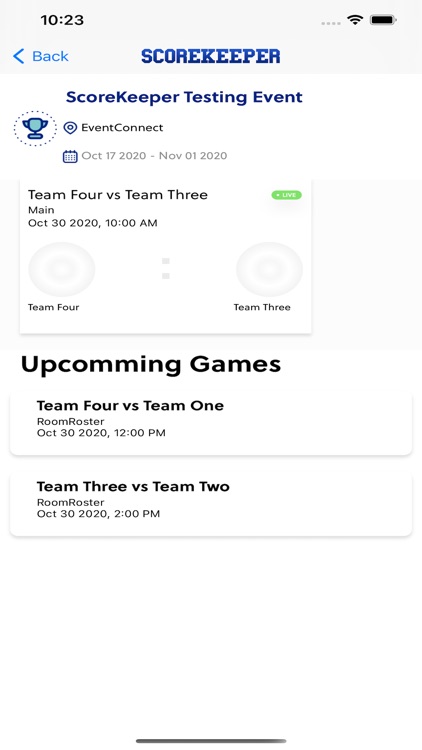 ScoreKeeper - EventConnect