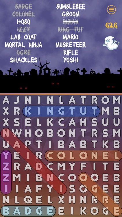 WordSearch Halloween screenshot-4