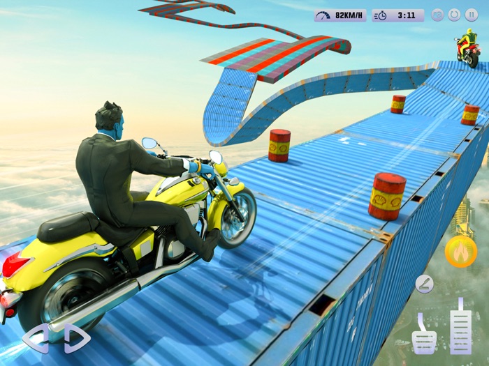 Superhero Bike Stunt Racing