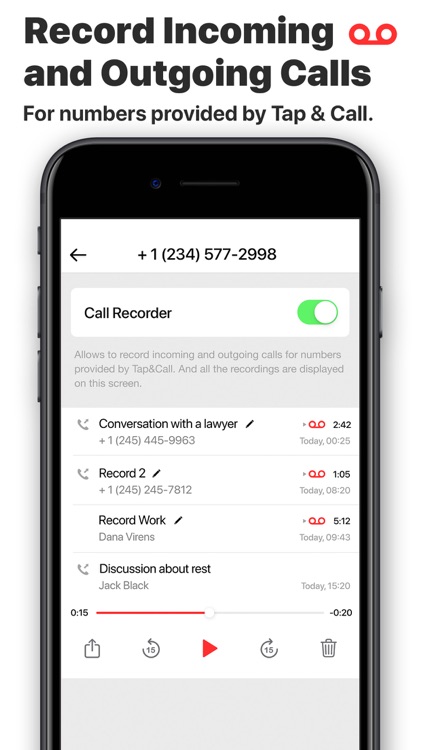 TapCall - Second Phone Number screenshot-4