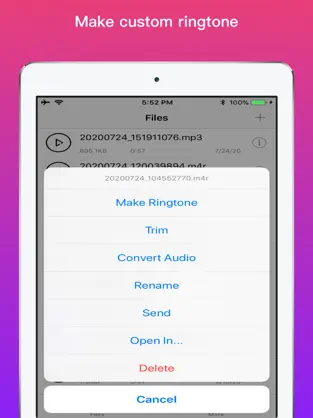 Screenshot 1 Crear tono de llamada - música iphone