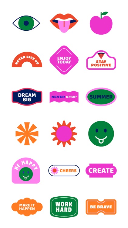 Stickers 90 for iMessage screenshot-4