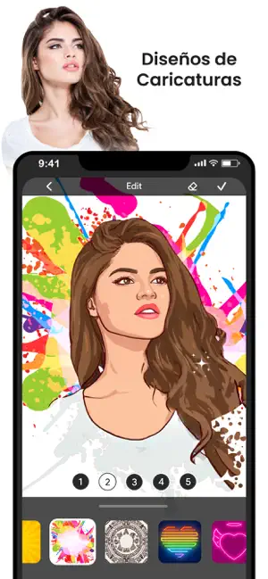 Skærmbillede 2 ToonApp Foto Caricatura Dibujo iphone