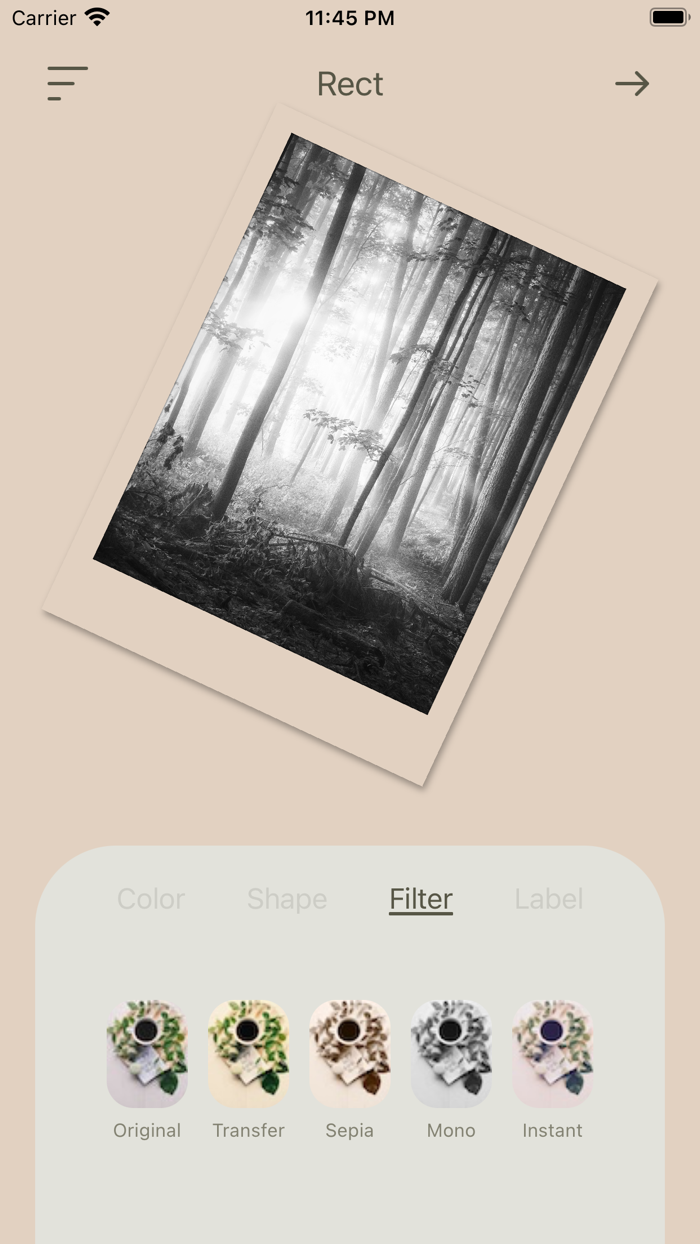 Rect Simple-チェキ風加工アプリ