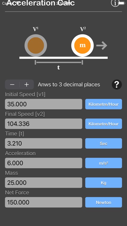 Acceleration Calculator Plus screenshot-7