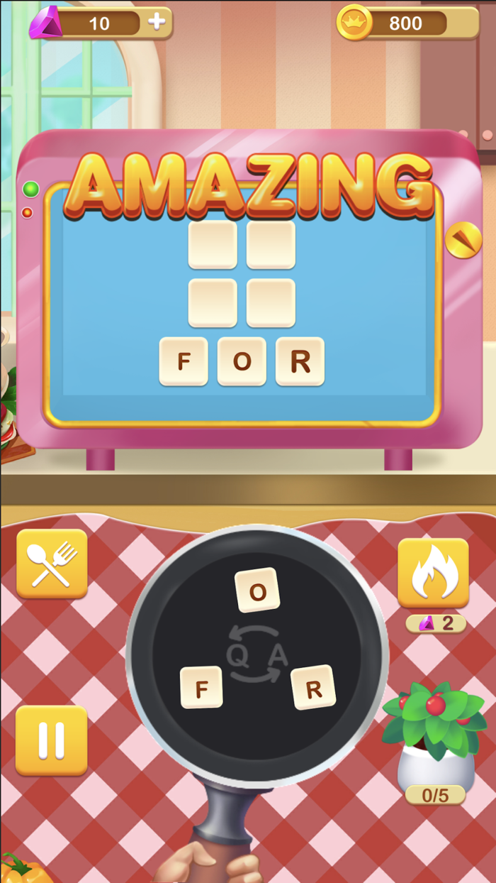 Cross Word-Tasty Food