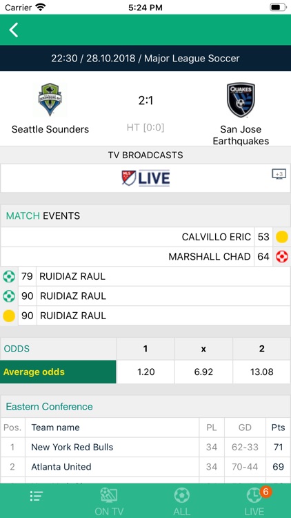 Soccer Live on TV