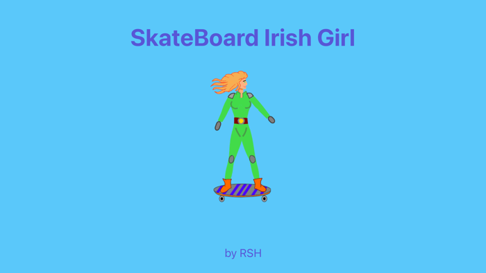 SkateBoard Irish Girl