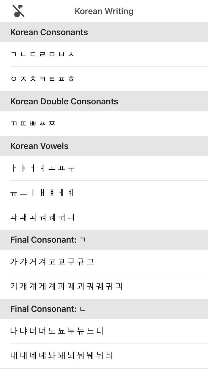 Korean Alphabet Writing Kids