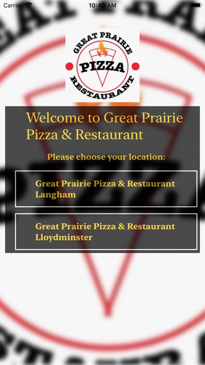 Great Prairie Pizza Restaurant