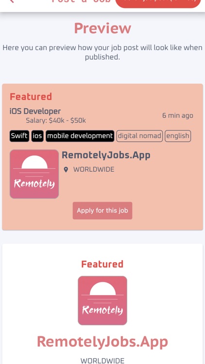 RemotelyJobs.app - remote jobs screenshot-3