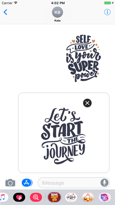 How to cancel & delete Animated INSPIRATIONAL & Love Quotes Stickers from iphone & ipad 4