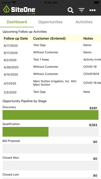 Siteone CRM