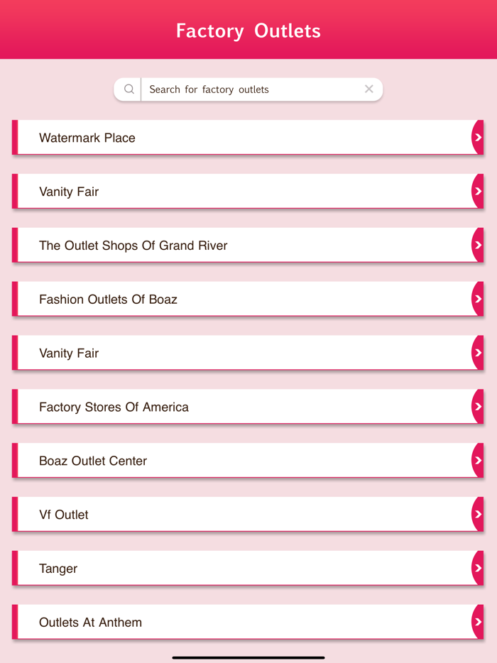 Factory Outlets Stores USA