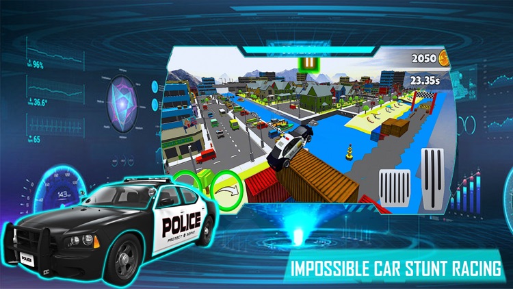 Police Car Stunts: Mega Ramp screenshot-3