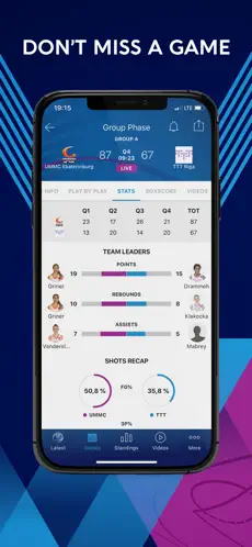 Screenshot 3 EuroLeague Women 2020-21 iphone