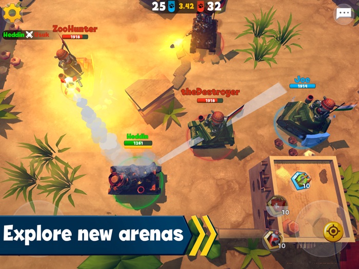 Zoo War Brawl tanks arena 3v3