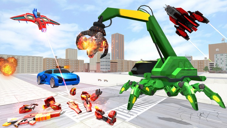 Excavator Robot Transform Game