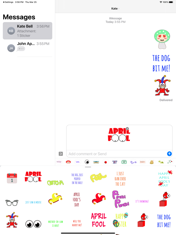 April Fools Day Sticker Pack