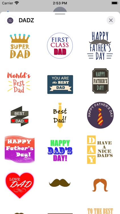 DADZ Father's Day Sticker Pack