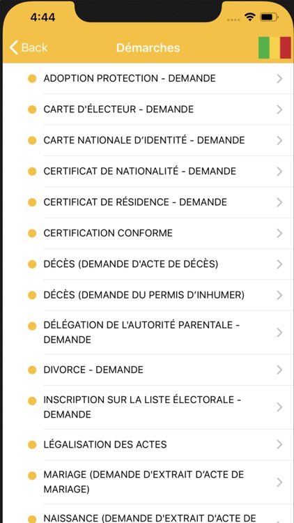 Démarches administratives Mali