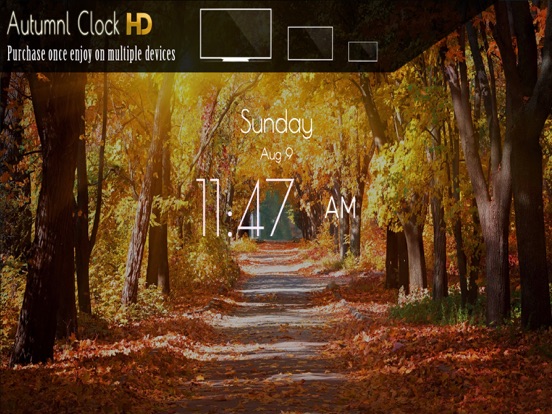 Autumn Clock HD screenshot 2