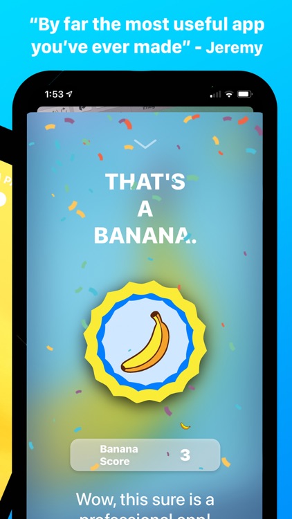 Banana - Scan. Peel. Eat.