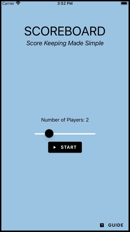 Scoreboard - Track Your Score!