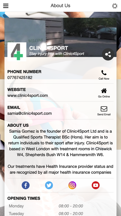 Clinic4Sport screenshot 2
