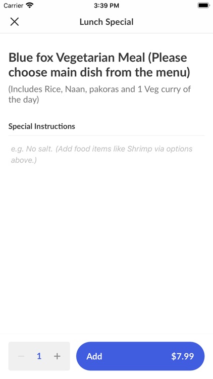 Blue Fox Indian Cuisine screenshot-3